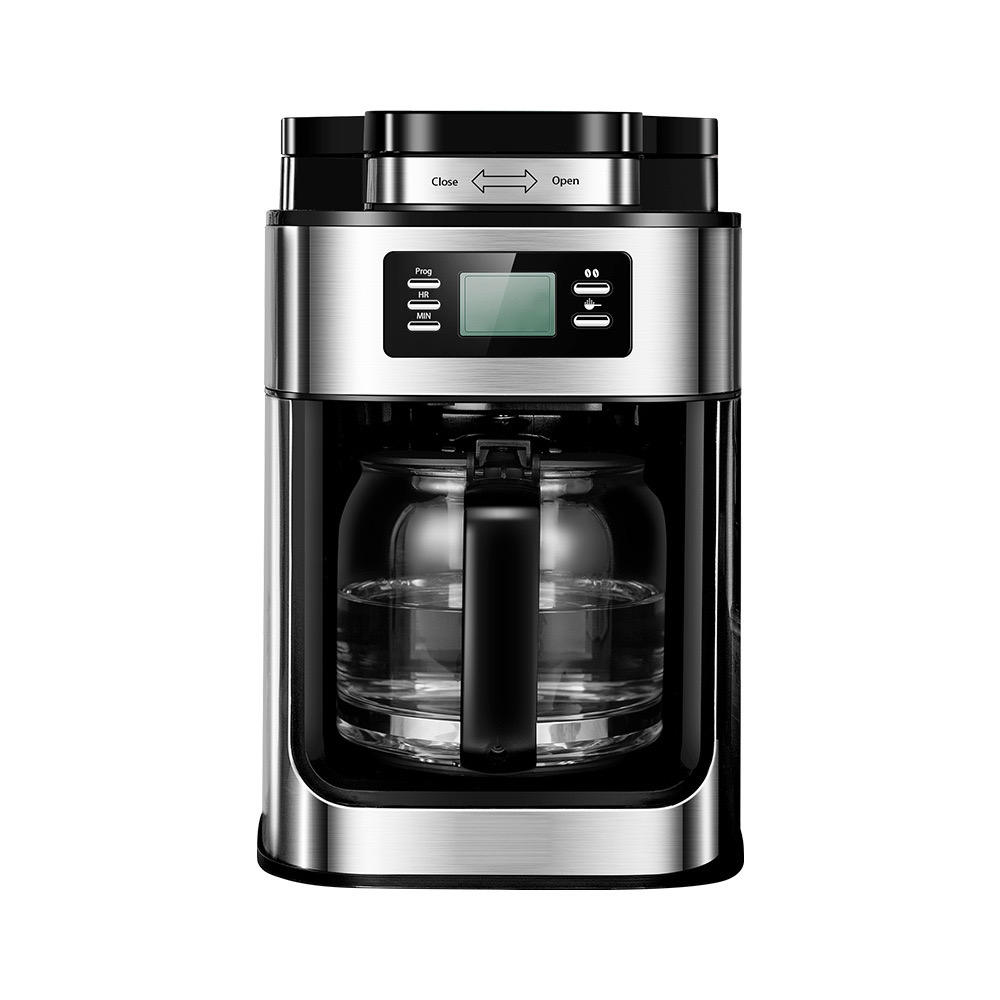 Coffee maker with grinder